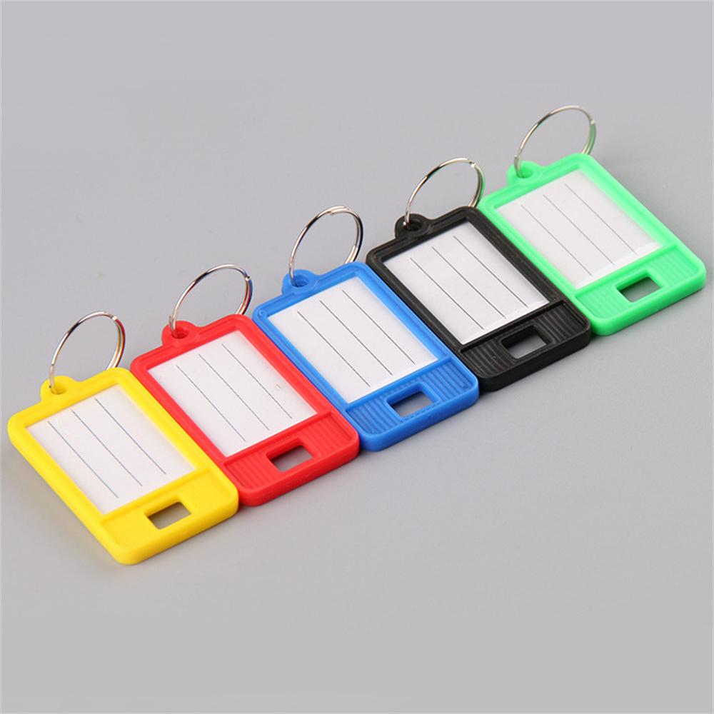 5 Pcs Key Tag Luggage Name Tags Labels Suitcase Plastic Key Tags With Id Tags Key Labels Garment Tags Key Ring Tags Hard