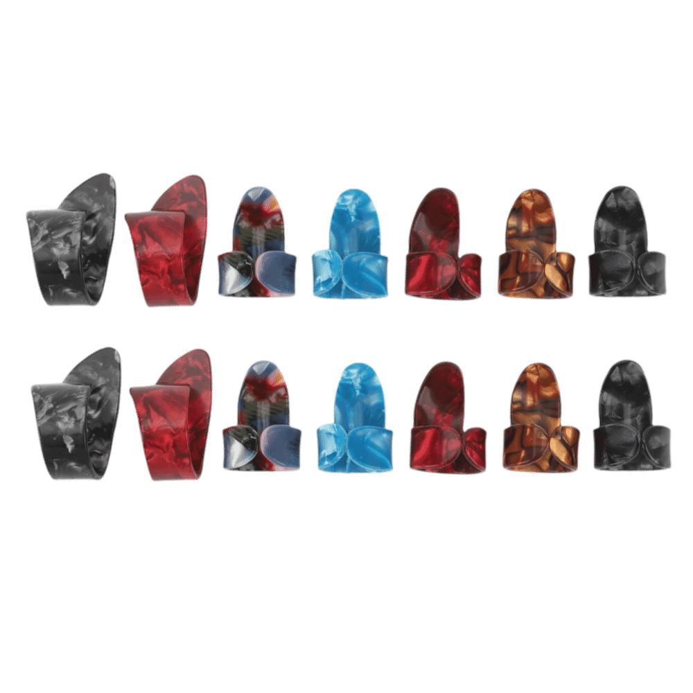 14PCS Multicolor Guitar Thumb Picks Celluloid Material Celluloid Guitar Picks  Guitar