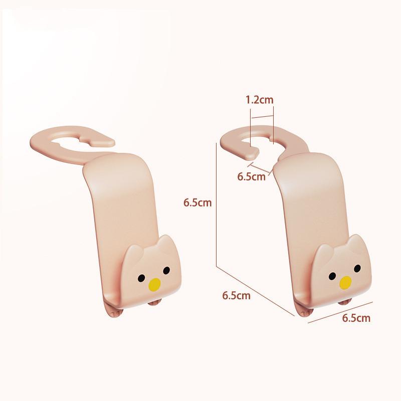 2 stücke Kreative Auto Haken Niedliche Katze Autositz Kleiderbügel Haken Hinter-sitz Zubehör Organizer Haken Taschen Kleidung Kleinigkeiten Kleiderbügel clip