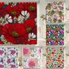 Watercolor Flowers Floral Shower Curtains Pastoral Spring Greenery Plants Home Decor For Bathroom Polyester Fabric Bath Curtain