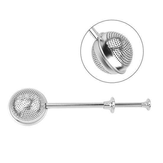 2/4Pcs Stainless Steel Tea Ball Long Handle Fine Mesh Tea Infuser Filter Strainer Food Grade Loose Leaf Steeper Tea Lovers Gifts