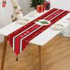 Christmas Table Runner Seasonal Winter Kitchen Dining Table Decoration Christmas Tablecloth for Indoor Outdoor Home Party Decor