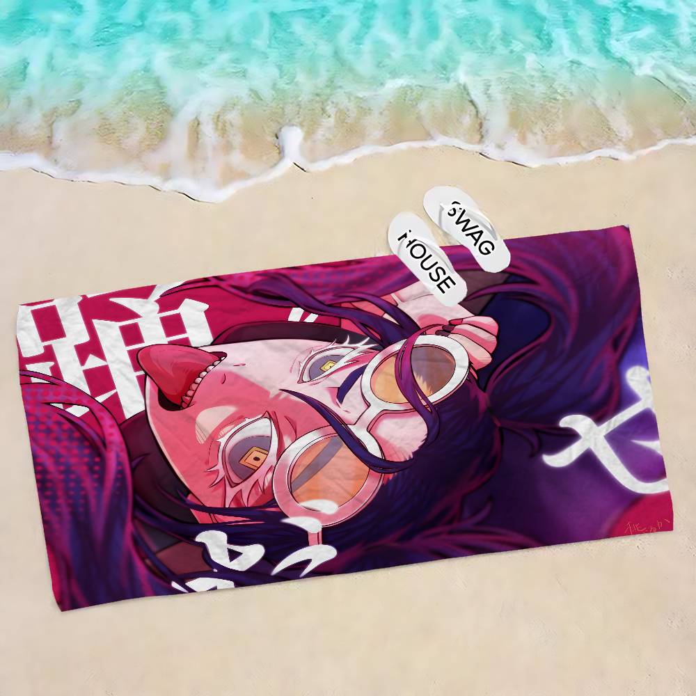 Singer Japaneses Ado Anime Beach Swimming Towel Soft Absorbent Washcloth Children's Gifts For Kids Travel Camping Gym