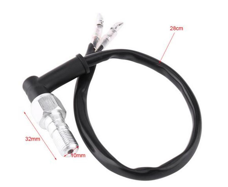 New 1x Motorcycle Steel Hydraulic Brake Pressure Light Switch Bolt 10mm x 1.25 Pitch