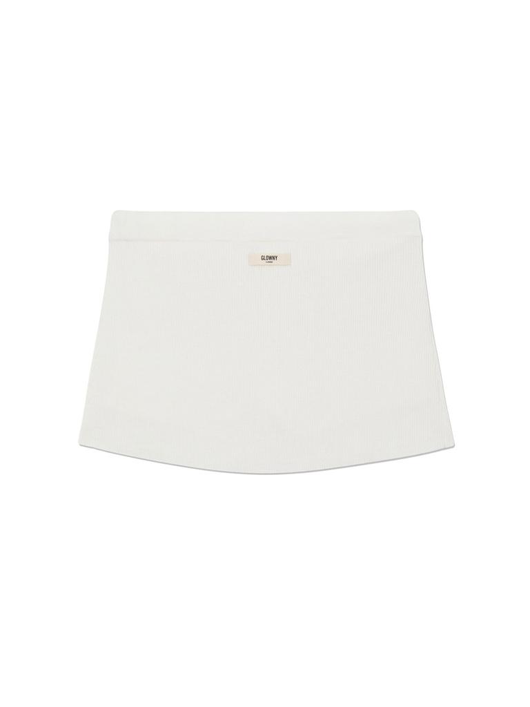 Glony G Knit Rest Skirt (White)