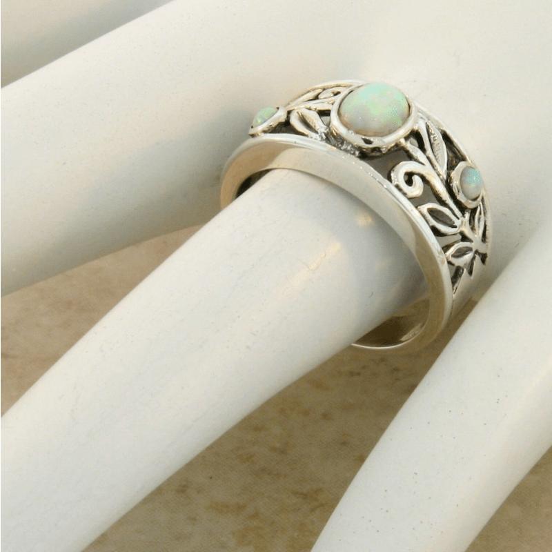 Bohemian Personalized Design Openwork Floral Geometric Ring Women'S Retro Ethnic Style Festival Jewelry Accessories