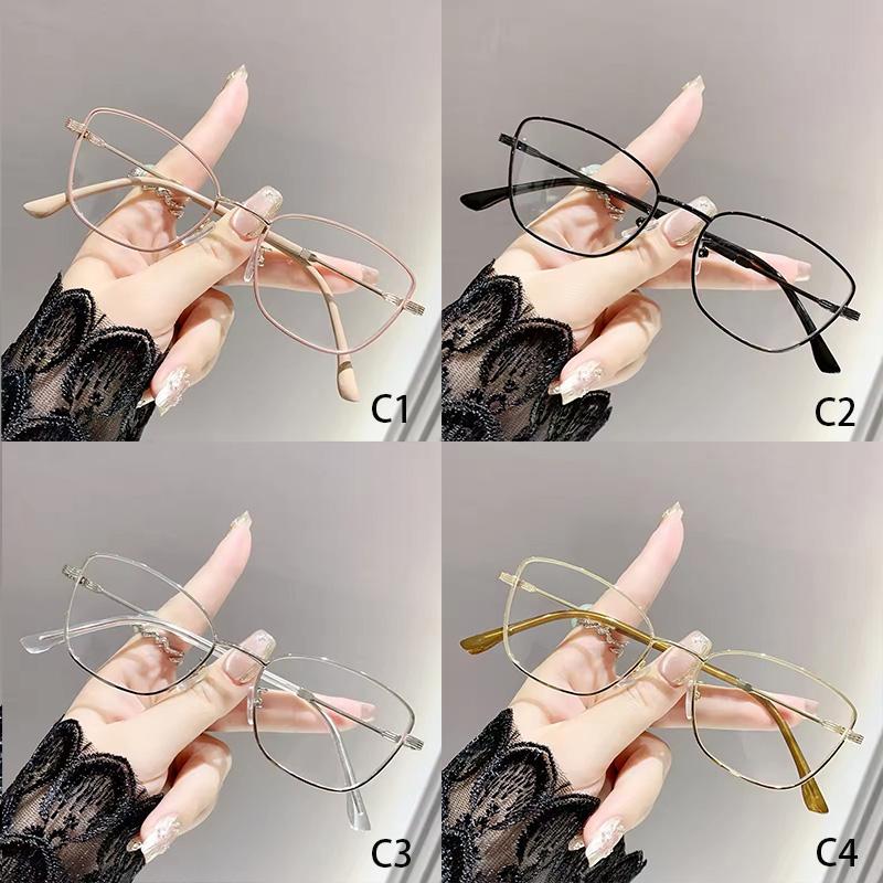 Anti-blue Light Glasses Exquisite Cat Eye Metal Eyewear Women Men Luxury Eyeglas Blue Light Blocking Man Lady Computer Eyeglas