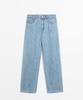 Masimodutti 100% Linen High-Rise Barrel Fit Jeans