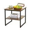 Low Table, Side Table, Multifunctional, Width 50x Depth 50cm, Bedside Table, Printer Rack, Square, Small Refrigerator Rack, Night Table, with