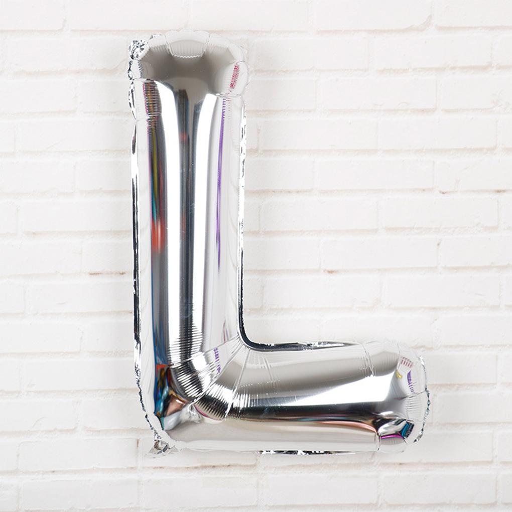 4pcs/set 32 Inch Silver Love Letter Aluminum Film Balloon Wedding Bridal Shower Anniversary Decor