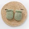 Double Layer Baby Mittens: Anti-Scratch, Warm Bubble Fleece for Newborns