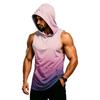 Herren Kapuzen-Ärmelloses Fitness-Weste Muskelpassform Atmungsaktiv Schnelltrocknend Trainings-Tanktop mit Tasche für Training Laufen Fitness