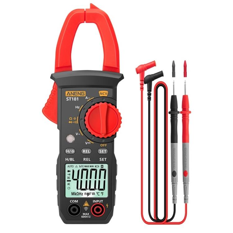 

ANENG Intelligent Digital Backlit Clamp-On High-Precision Multimeter, Specification: ST181 ST181