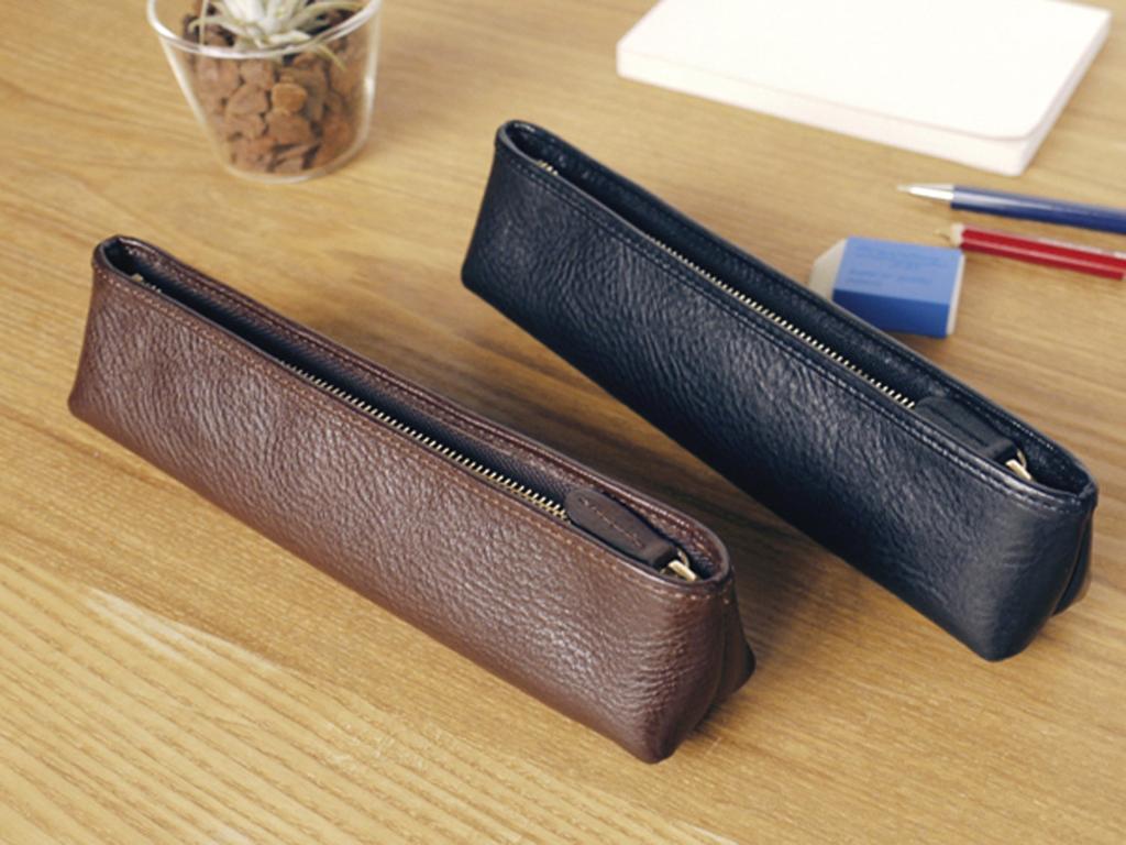 Pencil AZ Slip-on Case, Leather, Yellow, IAZ-4802