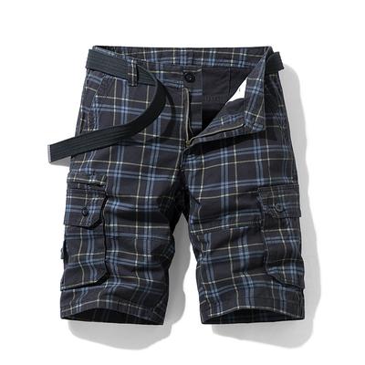 Sommer Mænds Shorts Afslappet Sportstøj Capri Bukser Gitter Slim Fit Bukser med Mange Lommer