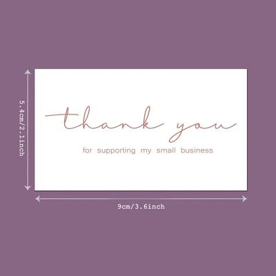 50pcs White Thank You Cards, Gifts Wrapping Tags for Party Decorations, Wedding Favors, Birthday, Cards for Friends, Family