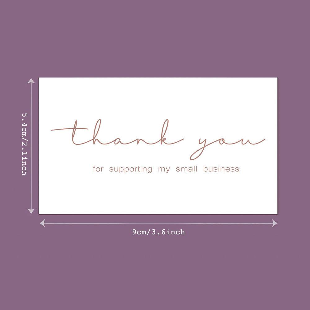 50pcs White Thank You Cards, Gifts Wrapping Tags for Party Decorations, Wedding Favors, Birthday, Cards for Friends, Family