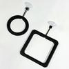Fish Tank Folding Tray Aquarium Fish Feeding Ring Fish Tank Heart Floating Station Food Tray Square Feeder with Suction Cup