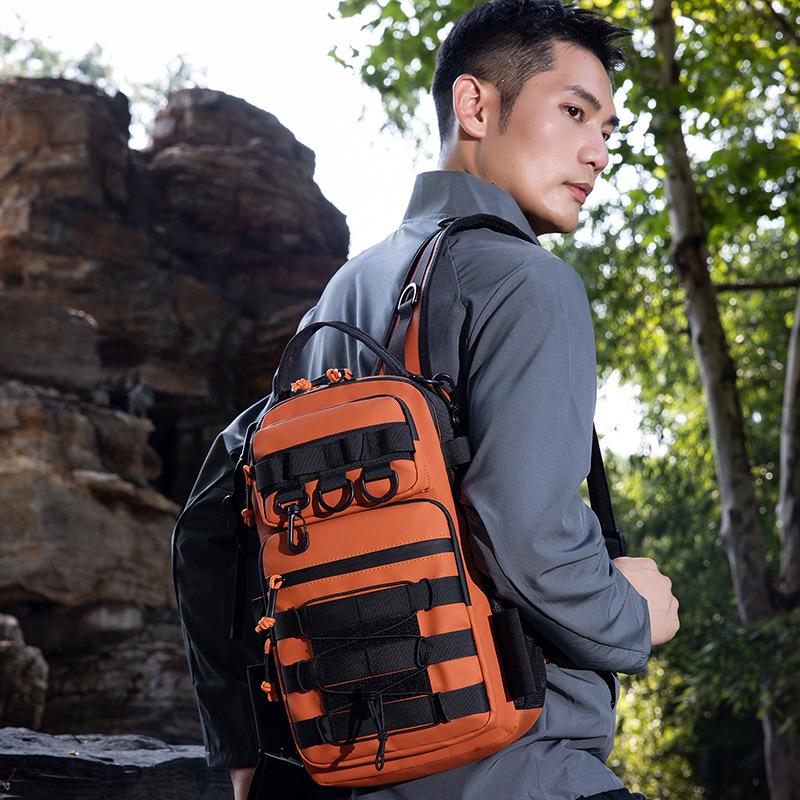 20L Wear-Resistant Oxford Fishing Rod Crossbody Bag