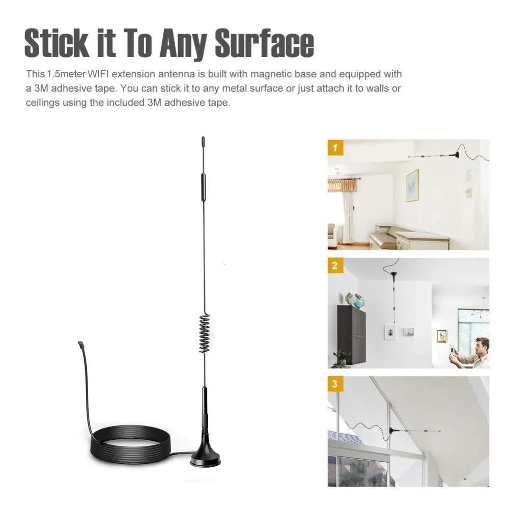 1PC High Gain 12dBi 2G 3G 4G Antenne TS9 CRC9 SMA Stecker 700-2700MHz GSM Externer Router LTE Magnetische Antenne Signal Booster