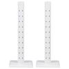 60-Hole Wooden Confection Display Stand Set, Two Screw-Fastened Displays for Positioning Stick-Mounted Candy in a Vertical Arrangement