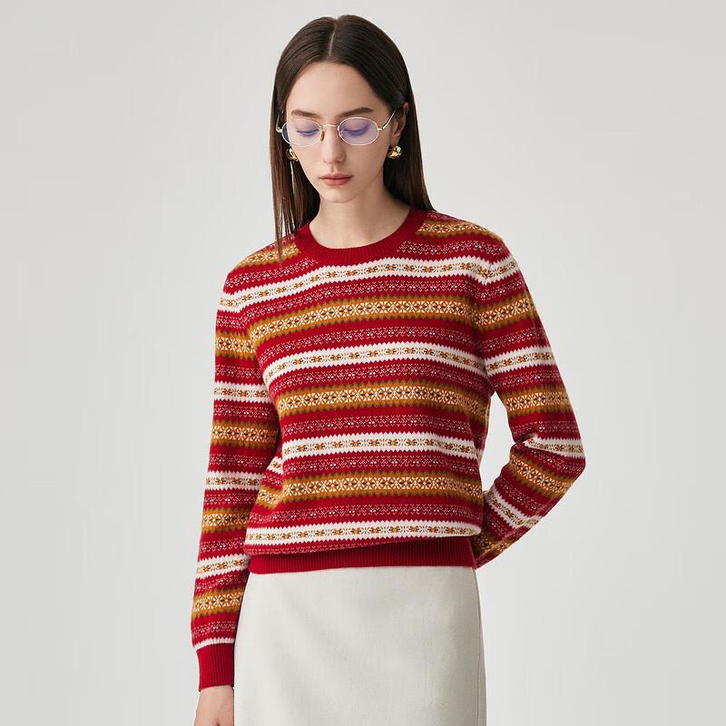 Women's Fair Isle Jacquard Wool Sweater