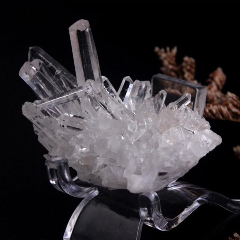 10Pcs Crystal Stone Display Holder Supporting Base Mineral Stand Display for School Office New Year Party Decoration