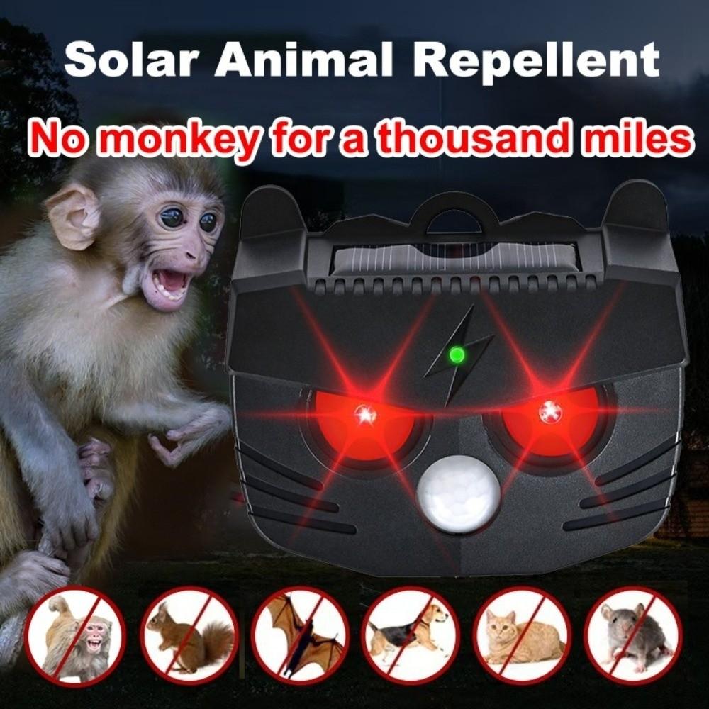 Waterproof Ultrasonic Animal Repeller Infrared Sensing Animal Repellent Device  Coop Protection