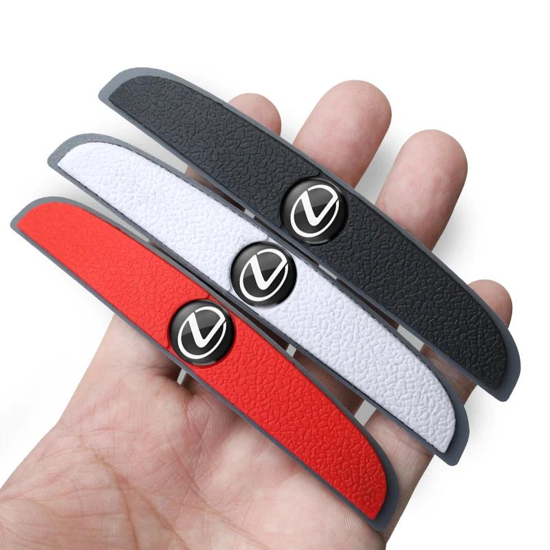 For Lexus F SPORT ES RX NX LS UX LM LX GX LC RZ IS 4Pcs Rubber Anti Collision Strip Car Door Rearview Mirror Protector Stickers AER1