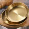 304 Stainless Steel Korean Food Storage Tray Thickened Sauce Dish Snack Pan Kimchi Plate Hot Pot Seasoning Dish Kitchen Utensils