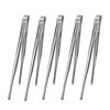 Stainless Steel Grill Tongs Cooking Utensils For Kitchen BBQ Baking Silver Grill Tongs Tweezers Camping Supplies Cooking Clamp