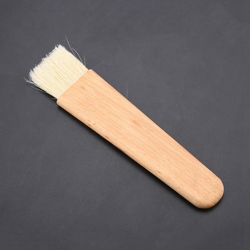 Wooden Barbecuing Brush Baking Brush Oil Sauce Butter Kitchen Tool(Flat Handle)