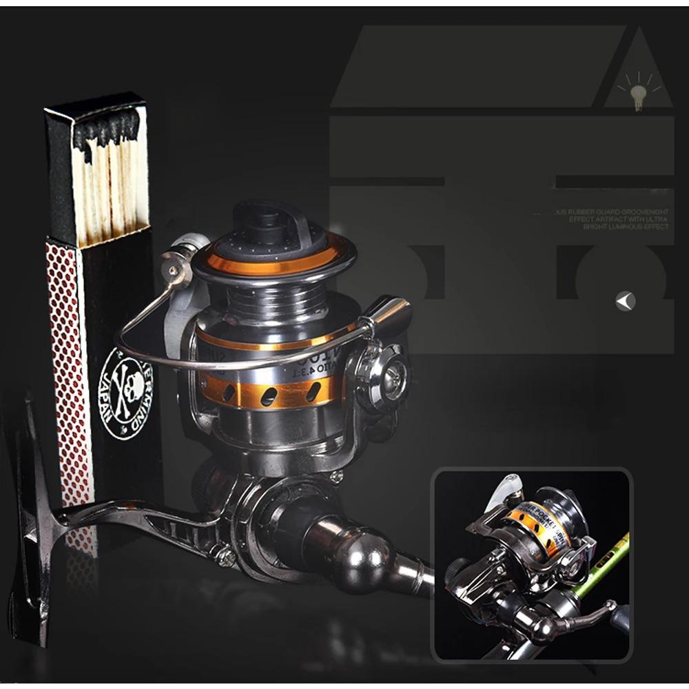 Mini ALL METAL Fishing Reel with Metal Spool Ball Grip Spinning Small Winter Ice Fishing Wheel for Saltwater Freshwater Carp