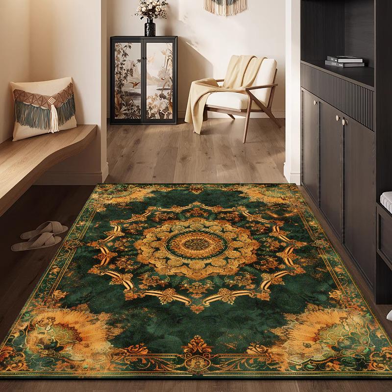 Persian Retro Large Carpets for Living Room Decoration Home Rug Boho Non-slip Bedroom Lounge Rugs Customize Coffee Tables Mat