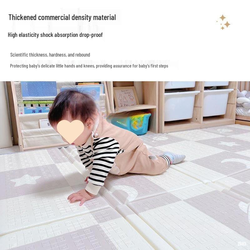 Dicke Faltbare Schaumstoff Krabbelmatte für Babys und Kinder - Geruchlos, Steckbar, Ideal für Wohnzimmer und Schlafzimmer