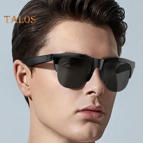 2-i-1 Bluetooth-kompatible solbriller Hodetelefoner IPX4 Vanntett Ultralett polarisert linse UV-beskyttelse Sports Smart Brille-hodetelefoner