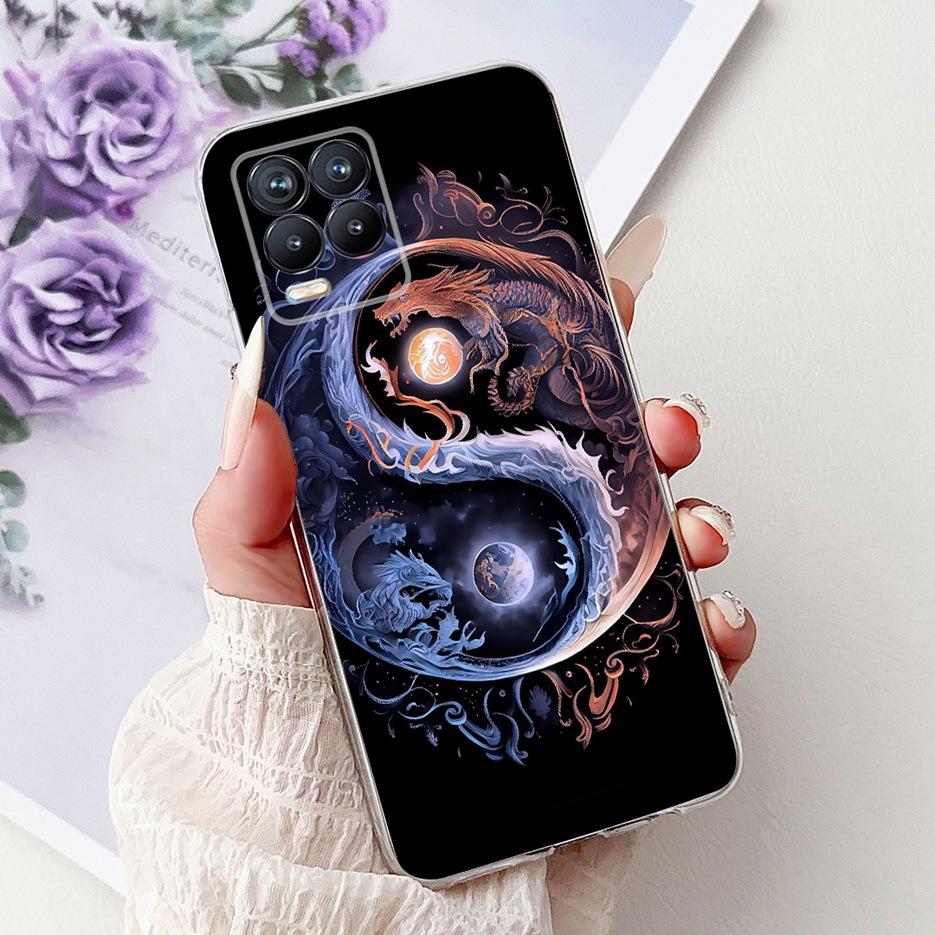 For Realme 8 4G Case Realme8 Pro RMX3081 Popular Fashion Painted Cover Soft Slim Phone Case For Realme 8 Pro Realme8 8i 4G Shell