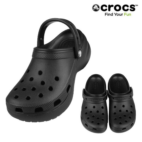 Crocs Classic Platform Clogs Woman 206750 001 Black