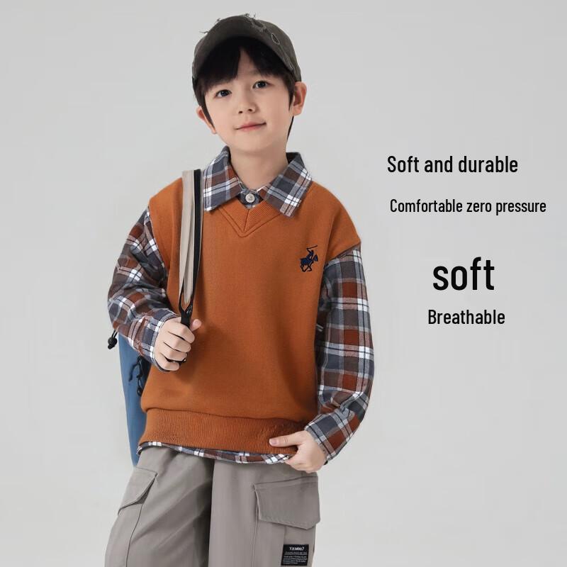 Youyou Tonghua Boys  Academy Style Shirt & Vest Set 120/60