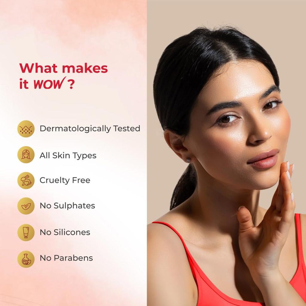 Wow Skin Science Apple Cider Vinegar Foaming Face Wash  150ML With Built In Brush Deep Cleansing Cleanser For All Skin Types