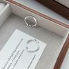 Sterling Silver S999 Mobius Strip Ring for Women - Light Luxury, Simple, Adjustable, Unique Design.