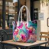 Stylish Floral Printed Tote Bag for Daily Shopping 