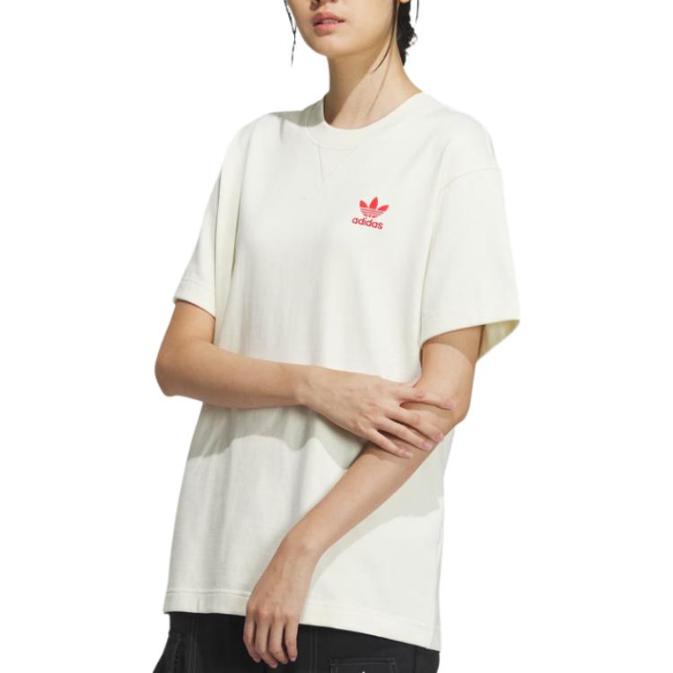 adidas Originals X Feifei Ruan Drakenprint Korte Mouw T-shirt Unisex Tops Wit IX4222