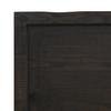 Vidaxl Blat Stołu, Ciemnobrązowy, 100X60X(2-4) Cm, Lite Drewno Dębowe