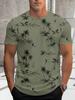 Men's Hawaiian Short-Sleeved T-Shirt Coconut Tree Pattern Print Fashion Casual Quick-Dry Vacation Party Premium Men's Clothing