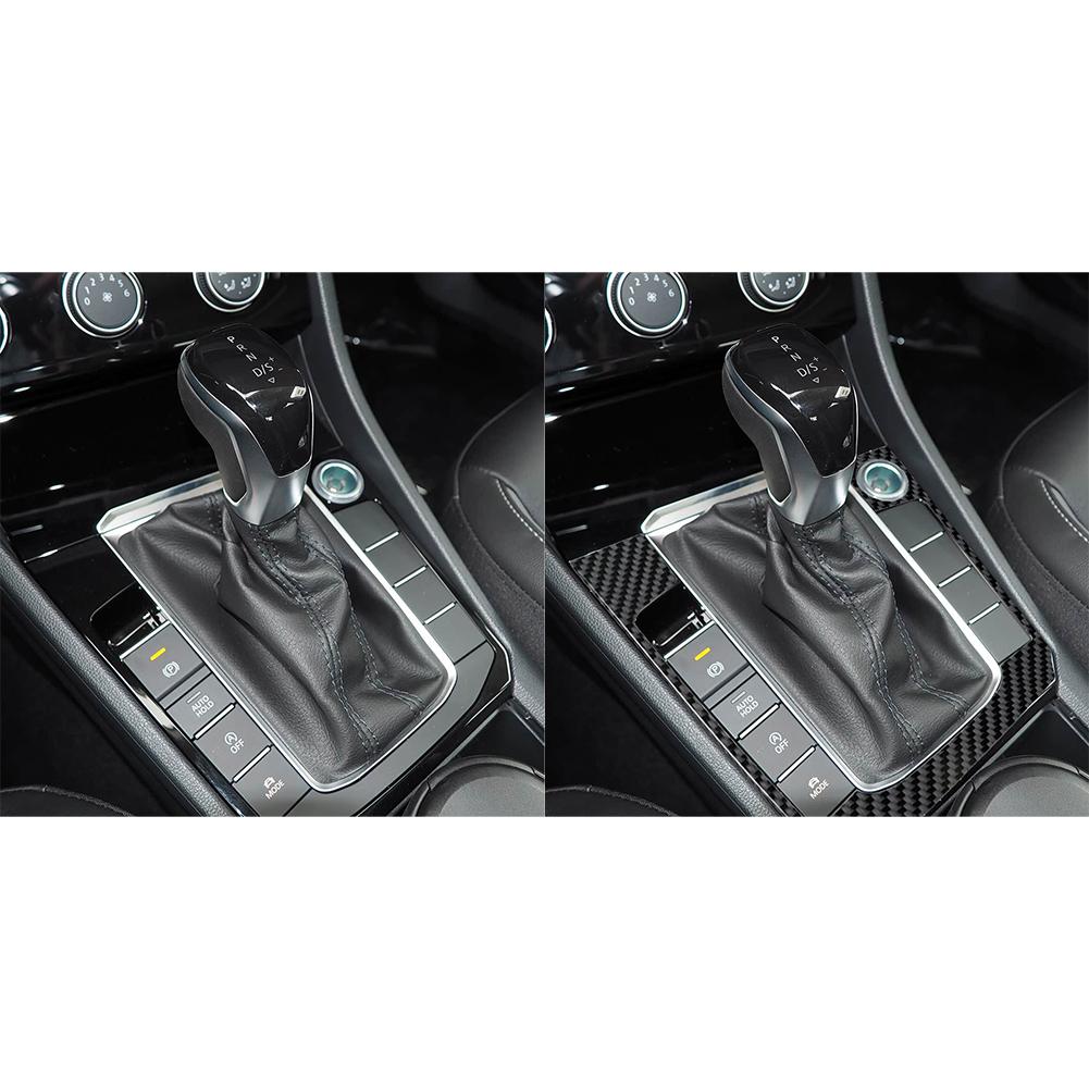 Carbon Fiber Car Interior Transmission Shift Box Panel Trim Sticker For VW Jetta MK7 2019-2025 Car Styling Accessories