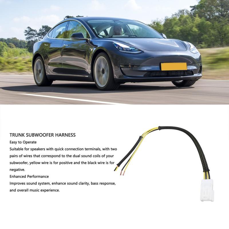 Trunk Subwoofer Wire Harness Plastic Enhanced Performance High Strength Trunk Subwoofer Harness for Vehicle