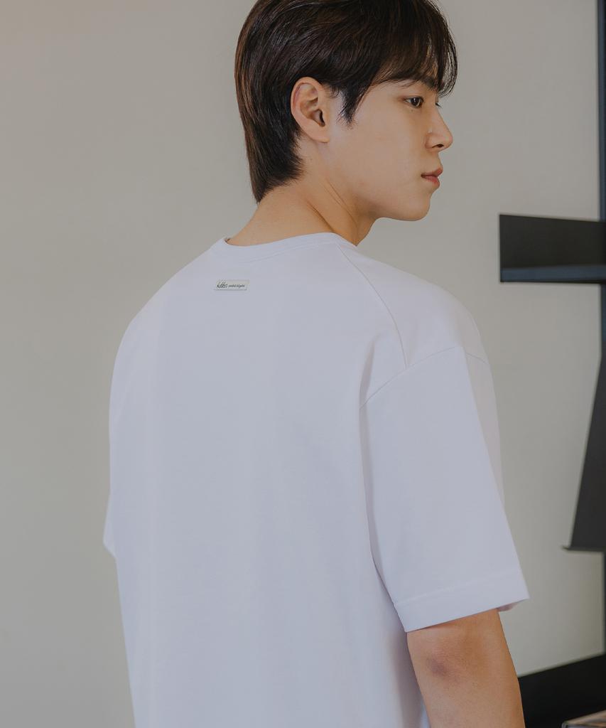 BAKKEN [Men] Plain Backless Shoulder Short Sleeve T-Shirt Bk4884 (2 Colors)