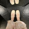 Height Increase 4cm~ Bow Square Head Versatile Light Mouth Mary Jane Single Shoes Women's Spring and Summer Ballet Shoes Streamer Fairy