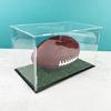 Softball Basketball Holder Box for Organization & Showcases, Football Display Case, Acrylic Clear Display Box with Stand